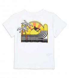 Stella McCartney Little Boys White Arrow Sunset T-Shirt