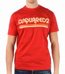 Dsquared2 Red Printed Cool Fit T-Shirt
