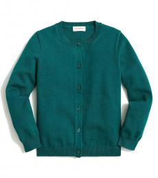 J.Crew Girls Academic Green Casey Cardigan