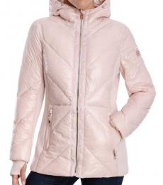 Light Pink Short Puffer Jacket