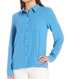 Calvin Klein Light Blue Button Front Shirt