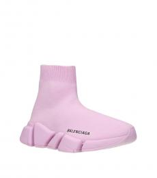 Balenciaga Pastel Pink Fabric Slip on sneakers