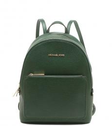 Michael Kors Dark Green Adina Medium Backpack