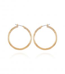 Vince Camuto Golden Scattered Hoop Earrings