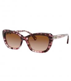 Ralph Lauren Dark Brown Marbled Textured Sunglasses