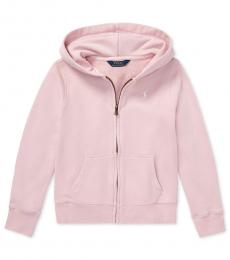 Girls Hint Of Pink French Terry Hoodie