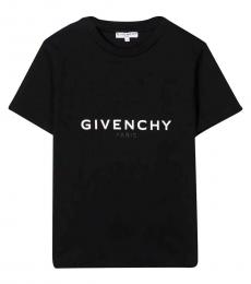 Givenchy Girls Black Logo T-Shirt