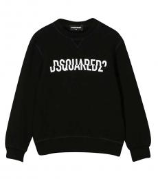 Dsquared2 Boys Black Crewneck Sweatshirt