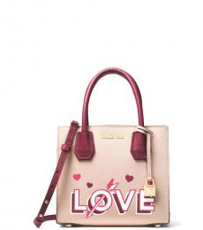 Michael Kors Pink Mercer Love Small Satchel