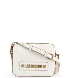 Love Moschino White Box Solid Medium Crossbody