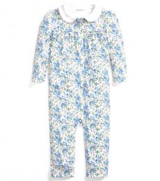 Ralph Lauren Baby Girls Multi Floral Interlock Coverall