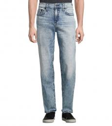 True Religion Light Blue Faded Straight-Fit Jeans