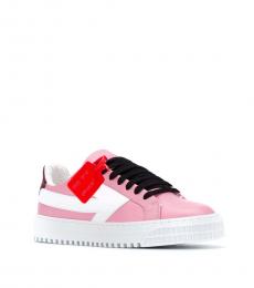 Off-White Pink Low Top Sneakers