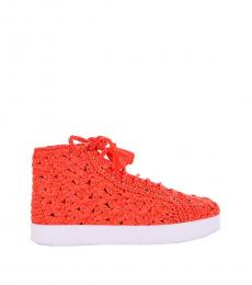 Orange High Top Sneakers