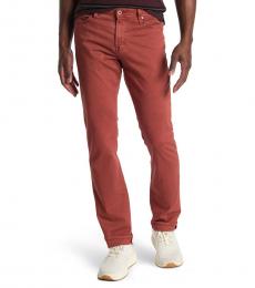 AG Adriano Goldschmied Brown Everett Slim Straight Jeans