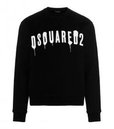 Dsquared2 Black Logo Spray Sweatshirt