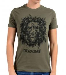 Olive Graphic Lion T-Shirt