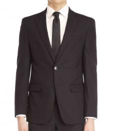 Calvin Klein Black Stretch Slim-Fit Suit Jacket