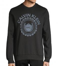 calvin klein black sweatshirt womens