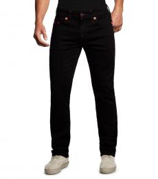 True Religion Body Rinse Black Ricky Straight Jeans