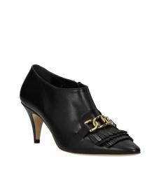 Tod's Black Fringes Front Ankle Booties