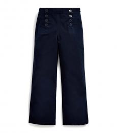 Ralph Lauren Little Girls French Navy Twill Sailor Pants