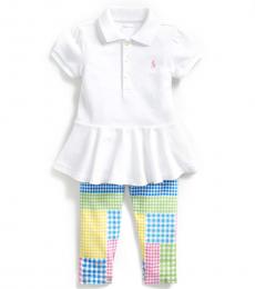 Ralph Lauren 2 Piece Polo/Leggings Set (Baby Girls)