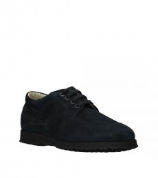 Blue Navy Suede Lace Ups