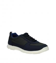 Blue Nylon Sneakers