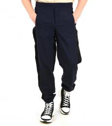 Neil Barrett Blue Contrasting Side Band Easy Fit Low Rise Joggers
