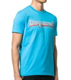 Dsquared2 Light Blue Printed Cool Fit T-Shirt