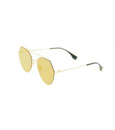 Golden Aviator Sunglasses
