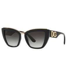 Dolce & Gabbana Black Iconic Logo Sunglasses