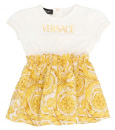 Versace Baby Girls Multicolor Logo Dress