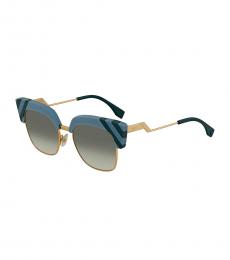 Fendi Blue Cloudy Stripe Sunglasses