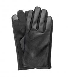 Coach Black Touch Screen Gloves