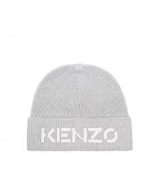 Kenzo Light Grey Front Logo Cap