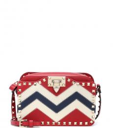 Valentino Garavani Red Zig Zag Small Crossbody