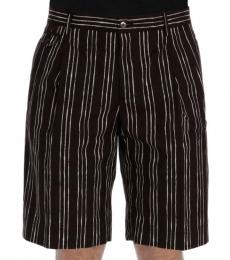 Cherry White Striped Shorts