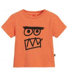 Stella McCartney Baby Boys Orange Graphic T-Shirt