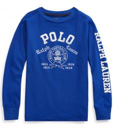 Ralph Lauren Little Boys Heritage Royal Graphic T-Shirt