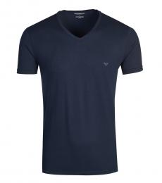 Emporio Armani Dark Blue Graphic Logo T-Shirt