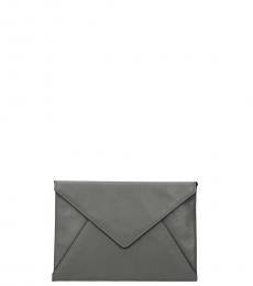 Grey Envelope Clutch