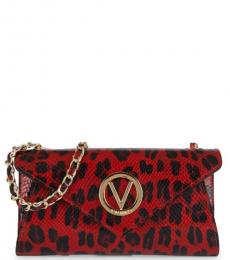 Mario Valentino Red Tatin Envelope Medium Shoulder Bag