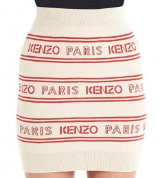 Kenzo Multi color All Over Logo Jacquard Skirt