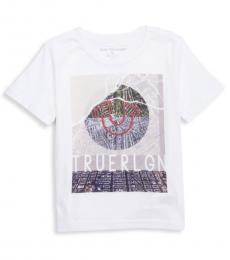 True Religion Little Boys White Map Graphic T-Shirt