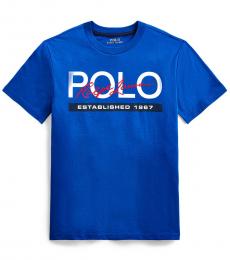 Ralph Lauren Boys Pacific Royal Logo T-Shirt