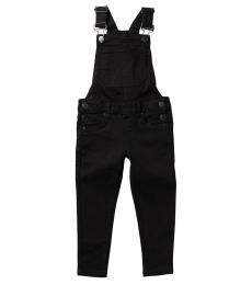 Calvin Klein Little Girls Anthracite Skinny Denim Overalls