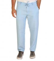 Armani Jeans Light Blue Waistband Casual Pants