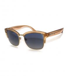 Burberry Crystal Brown Blue Gradient Sunglasses